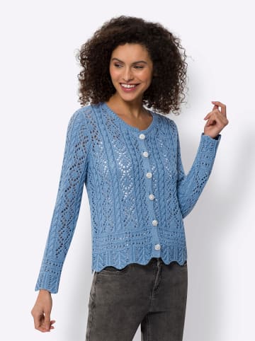 Heine Strickjacke in mittelblau