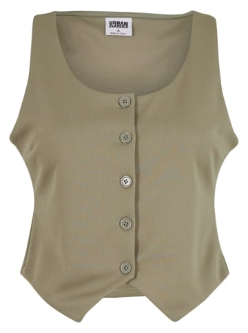 Urban Classics Urban Classics Ladies Jersey Vest in paleolive