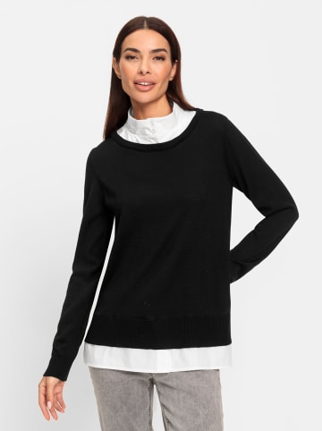 Heine Pullover in schwarz-weiß