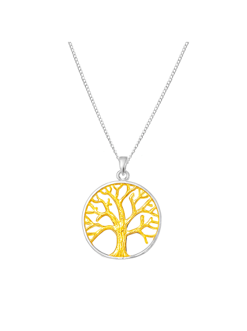 Alexander York Kette mit Anhänger TREE OF LIFE in 925 Sterling Silber, 2-tlg.