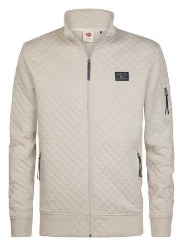Petrol Industries Gesteppte Sweatjacke ironhall in Weiß
