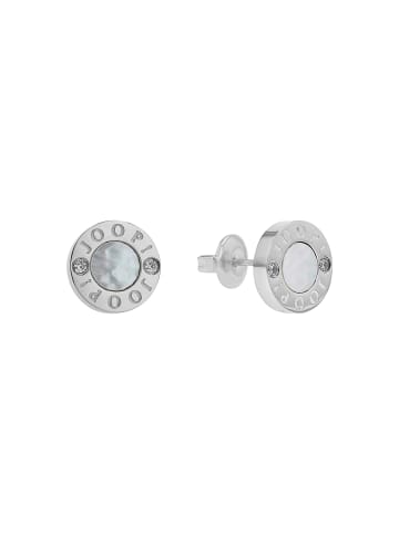 JOOP! Ohrstecker Edelstahl, Perlmutt in Silber