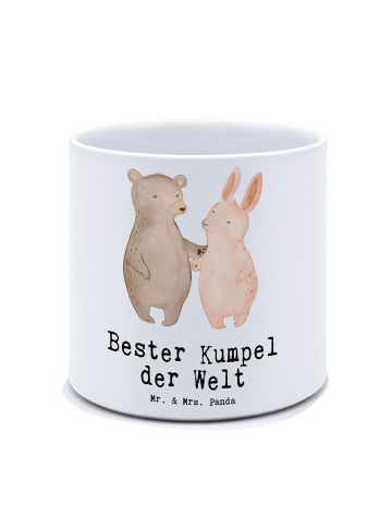 Mr. & Mrs. Panda Pflanzenkübel groß Hase Bester Kumpel der Welt ... in Weiß