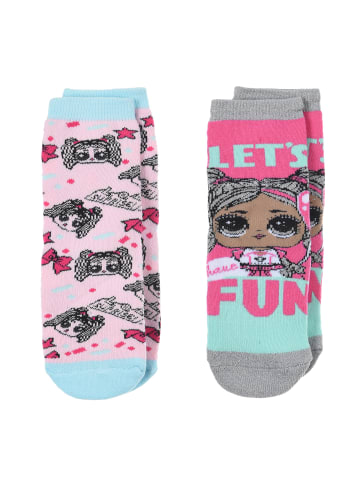 L.O.L. Surprise 2er-Set: Socken mit Gumminoppen Anti-Rutsch in Mehrfarbig