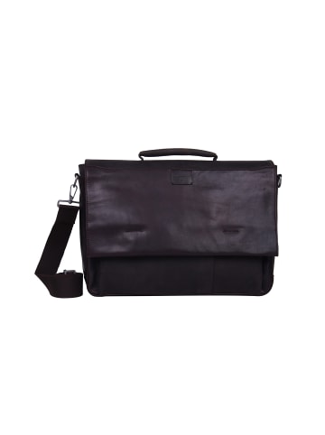 Strellson Schultertasche 'Brick Lane Jim in Dunkelbraun 41,5 x 30 x 16 cm'