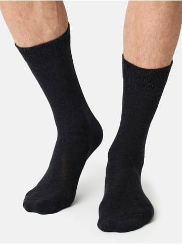 NUR DER Basicsocken Baumwolle Business in anthrazitmelange