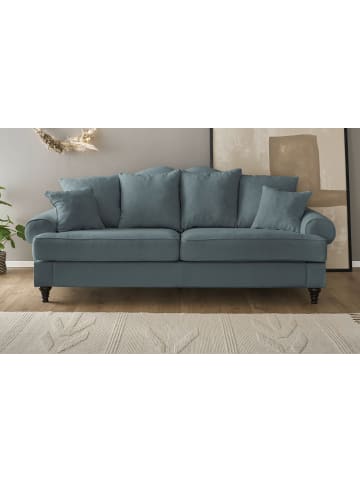Furn.Design Sofa grau Landhaus, Couch 3,5-Sitzer 230 cm