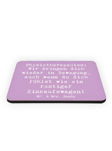 Mr. & Mrs. Panda Magnet Spruch Physiotherapeut Bewegung mit Spruch in Lavendeltraum