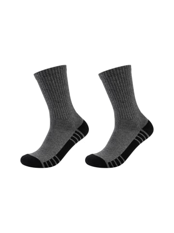 Skechers Tennissocken 4er Pack cushioned in dunkelgrau melange