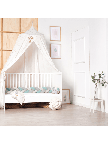 nordic coast company Bettschlange geflochten. Waschbar. Fixierte Enden.
