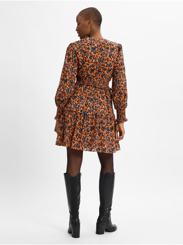 Marie Lund Kleid in orange marine - 0002