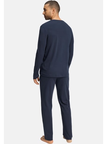 Hanro Schlafanzug Night & Day in Deep navy