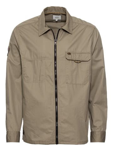 Camel Active Overshirt mit Reißverschluss in Khaki