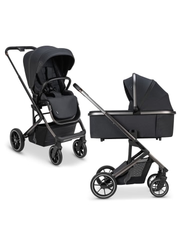 Osann Kombi-Kinderwagen Juntos bis 22 kg belastbar in schwarz