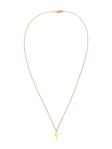 Elli Halskette 375 Gelbgold Kreuz in Gold