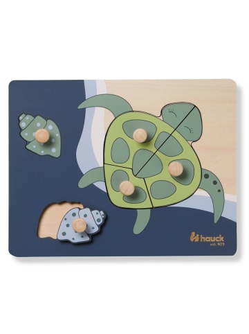 Hauck Holz Steckpuzzle für Baby (ab 1 Jahr) - Turtle / in bunt