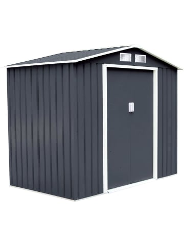 COSTWAY Gartenhaus 9,27 m³ Türgröße: 96x152cm in Grau