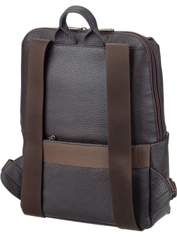 Mandarina Duck Rucksack / Backpack Mellow Leather Squared Backpack FZT38 in Mole