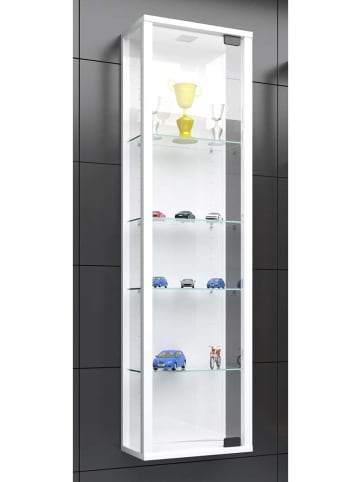 ebuy24 Glasvitrinen StanoMini 1 Weiß 33 x 18 cm
