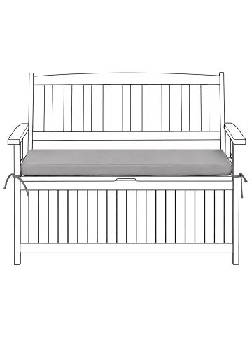 Beliani Auflagen SOVANA in Grau - (W) 108 x (H) 5 x (L) 45 cm