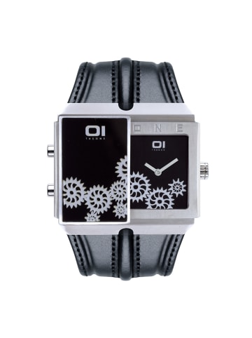 OI THE ONE Digitaluhr für Herren in Schwarz