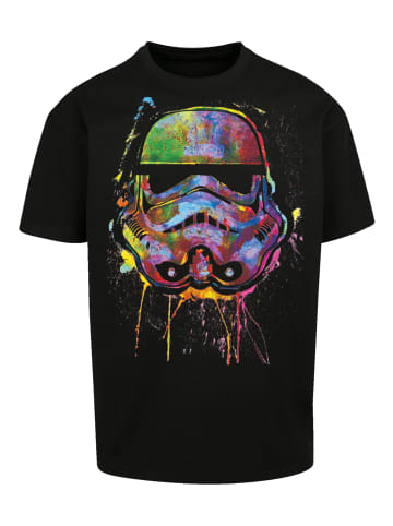 F4NT4STIC T-Shirt PLUS SIZE Stormtrooper Paint Splats in schwarz