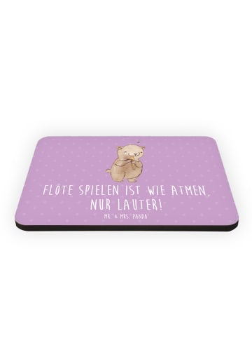 Mr. & Mrs. Panda Kühlschrankmagnet Flöte Atem mit Spruch in Lavendeltraum
