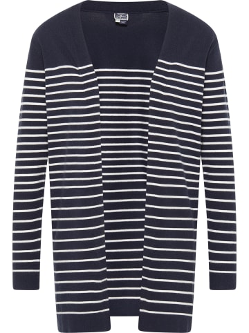 DreiMaster Damen Cardigan in Marine Wollweiss