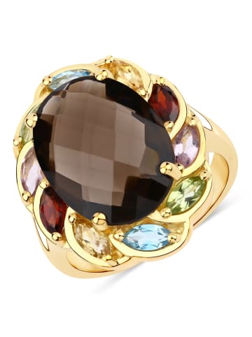 Rafaela Donata Ring aus Sterling Silber aus Rauchquarz in gelbgold