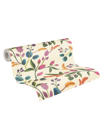 A.S. Création Tapete Anna D'Andrea Flowers Creme