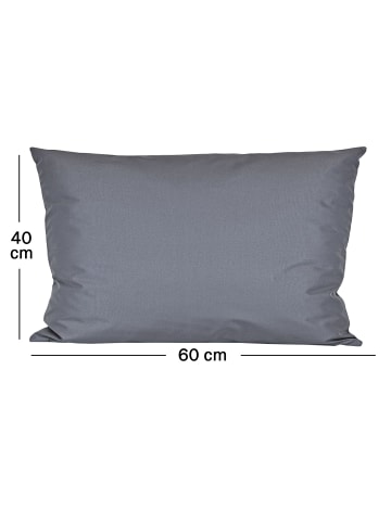 JACK 2er Set Outdoor Kissenhülle 40x60cm Uni in Blaugrau