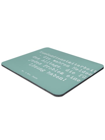 Mr. & Mrs. Panda Mousepad Spruch Kundendienstmitarbeiter Helden ... in Meeresbrise