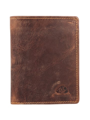 Greenburry Vintage Geldbörse RFID Leder 10 cm braun