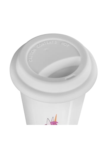 Mr. & Mrs. Panda ToGo Kaffeebecher Einhorn Künstler ohne Spruch in Weiß