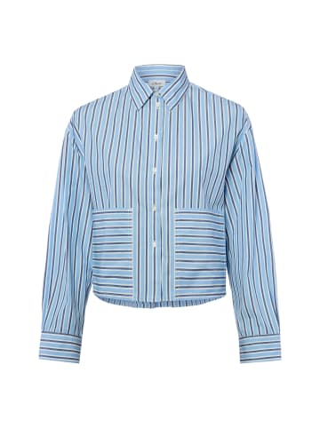 s.Oliver Bluse in blau weiß