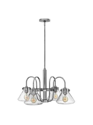 Licht-Erlebnisse Pendelleuchte (B)68.6 x (L)68.6 x (T)134 cm in Chrom Klar/TransparentChrom Klar/Transparent