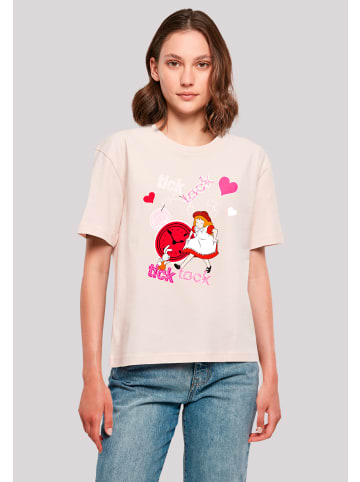 F4NT4STIC Tee Alice im Wunderland Tick Tock in pink