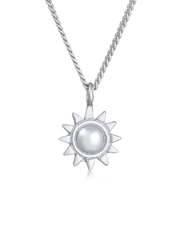 Elli Halskette 925 Sterling Silber Sonne in Silber