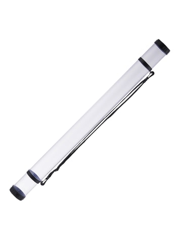 relaxdays Posterrolle in Transparent/Schwarz - (H)94 x Ø 7,5 cm