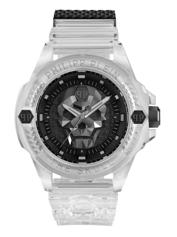 Philipp Plein Herrenuhr The $kull Synthetic in weiß