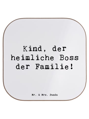 Mr. & Mrs. Panda Untersetzer Kind Heimliche Führungskraft mit Sp... in Weiß