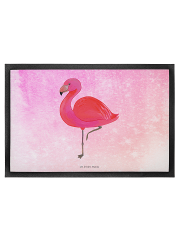 Mr. & Mrs. Panda Schmutzfangteppich Flamingo Classic ohne Spruch in Aquarell Pink