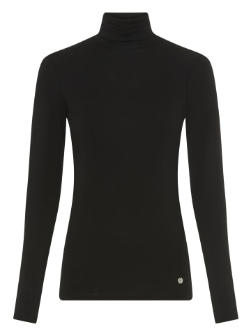 Tamaris Rollkragenshirt in schwarz