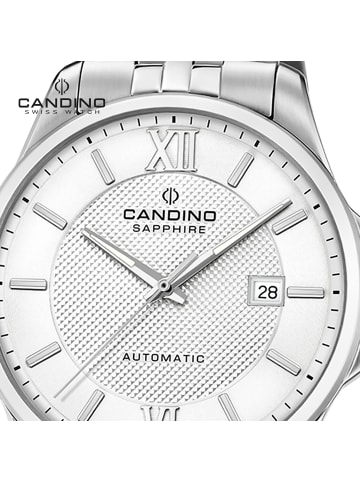 Candino Analog-Armbanduhr Candino Automatik silber groß (ca. 42mm)