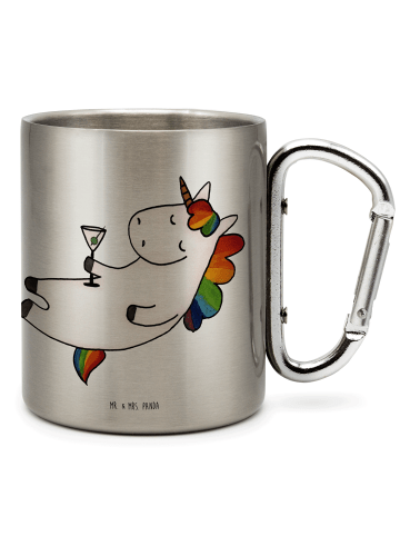Mr. & Mrs. Panda Tasse Einhorn Blümchentail ohne Spruch in Silber