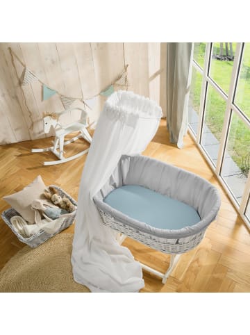 Erwin Müller Frottee Baby-Spannbettlaken 2er-Pack Erding in hellblau