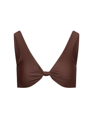 Moda Minx Bikinioberteil SIMPLE SWIM KNOT TOP in Coffee