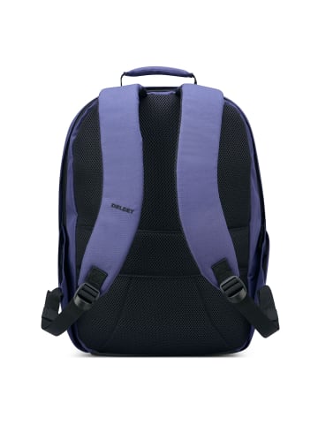 Delsey Securban Rucksack RFID 40 cm Laptopfach in blau gedruckt