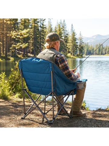 COSTWAY Campingstuhl Faltbar XXL in Blau