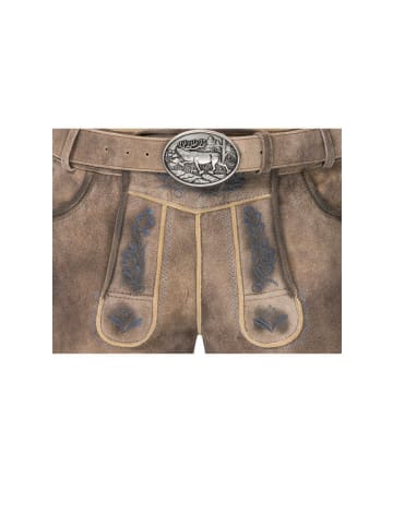 Nübler Lederhose kurz Klemens Jein in Stein